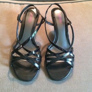 Black Strappy dress sandals - NWOT