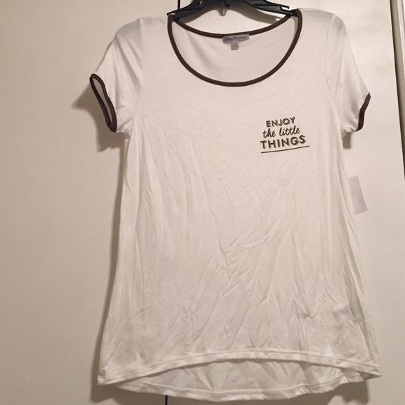 enjoy the little things white shirt