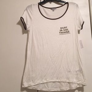 enjoy the little things white shirt