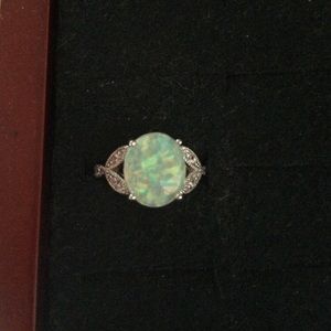 Faux Opal ring size 8