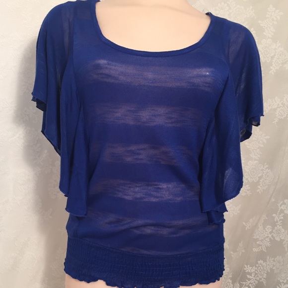 Amazing royal blue blouse FINAL CLEARANCE - Picture 2 of 4