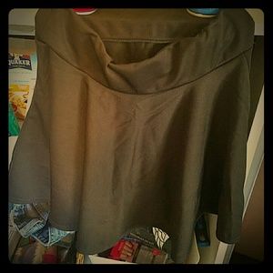 High Lo , High Waisted Skater Skirt