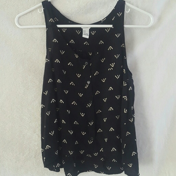 Black High Low Forever 21 Top