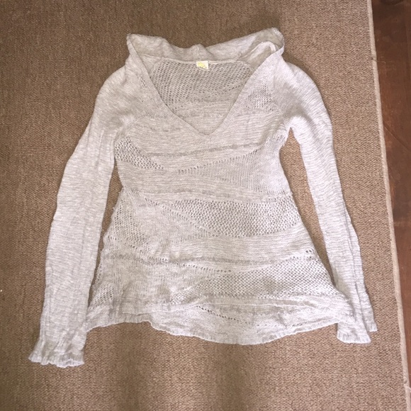 Anthropology sweater with hood