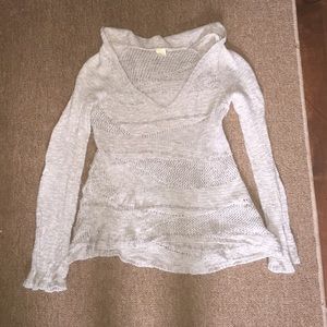 Anthropology sweater with hood