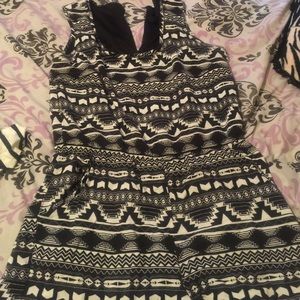 Tribal romper that is sleeveless