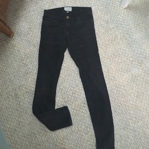 Current Elliot black skinny jeans