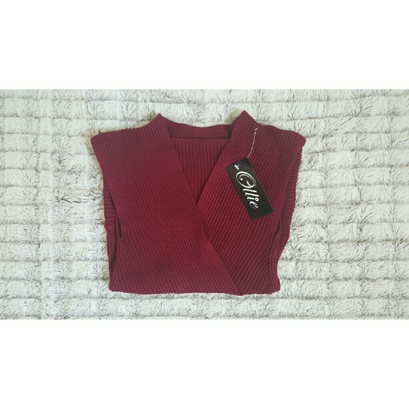 *SOLD*Deep V Ribbed Top