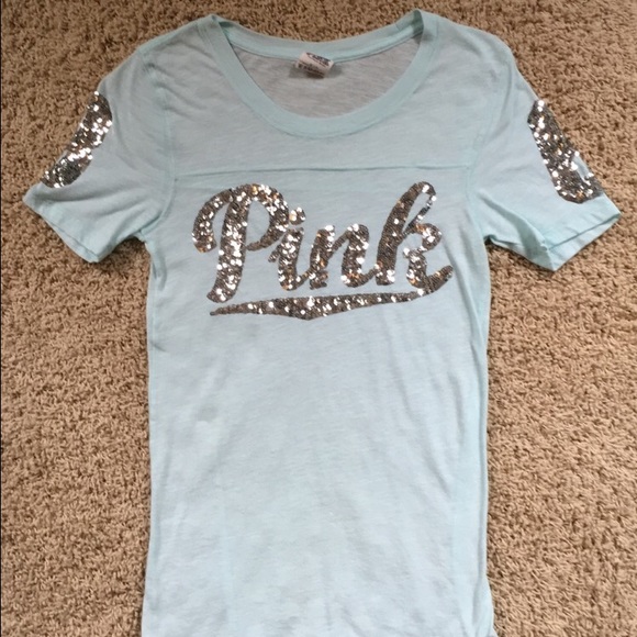 VS Pink Sequin Tee