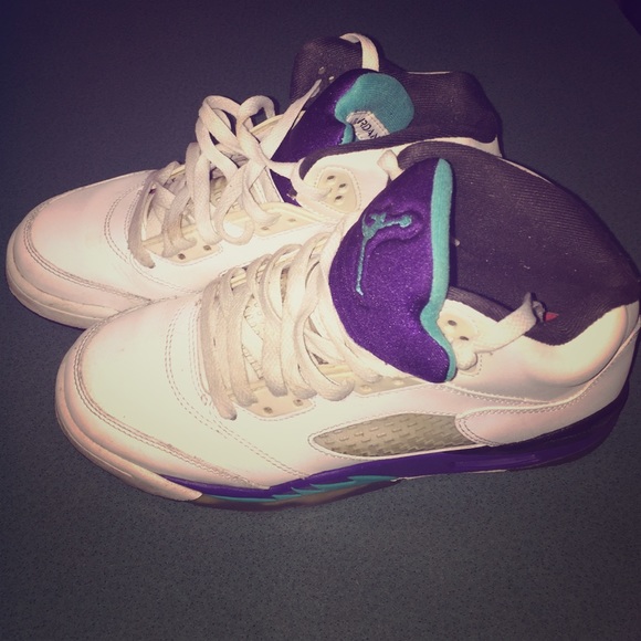 jordan 5s blue and purple grapes