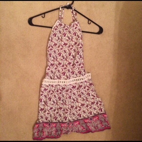 LF backless romper