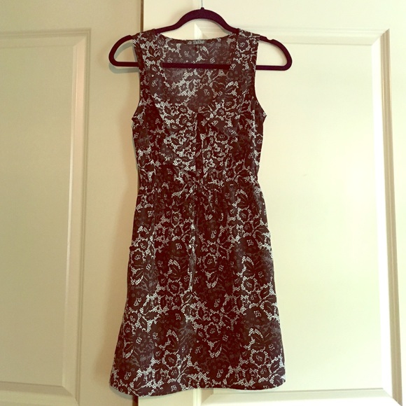 Lace patterned Black dress