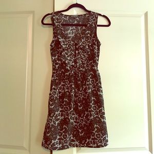 Lace patterned Black dress