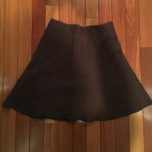 Gap Dark Brown Flare Skirt Size 6