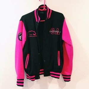 California varsity jacket.
