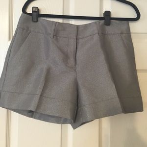 Silver Metallic Shorts