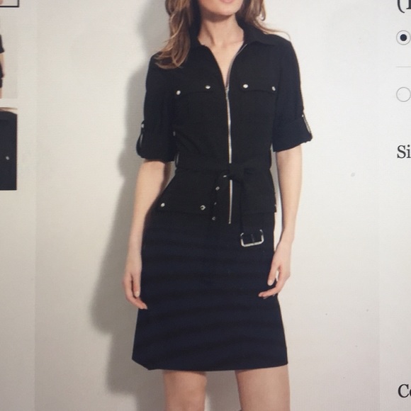 Black Michael Kors shirt dress