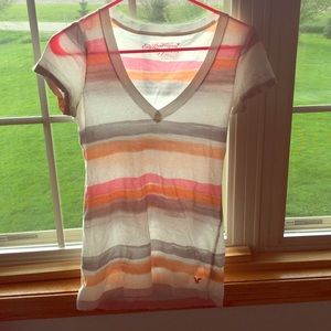 American eagle striped tshirt