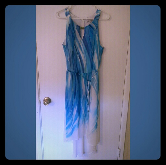 Beautiful Sky Blue High-Low Dress