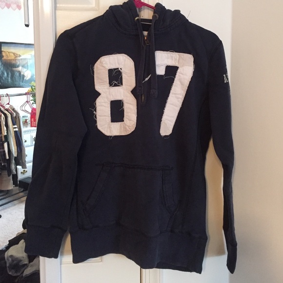 Men's Blue Aeropostale Quarter-Zip Hoodie