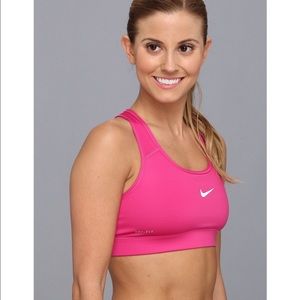 Nike pink dry fit sports bra