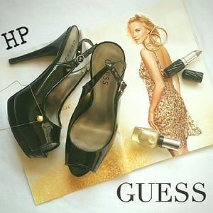 SOLD IN BUNDLE: Guess Glenisa Black Patent Heel