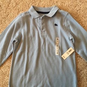 4T Toddler boy long sleeve polo