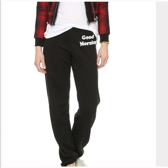 Wildfox Pants - Wildfox good morning black sweatpants xs