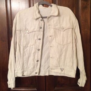 Guess white/cream jean jacket