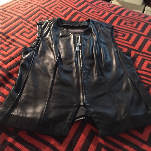 Leather vest
