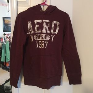 Men's Maroon Aeropostale Hoodie