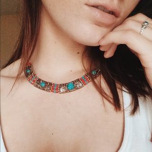 Gold & Turquoise Necklace