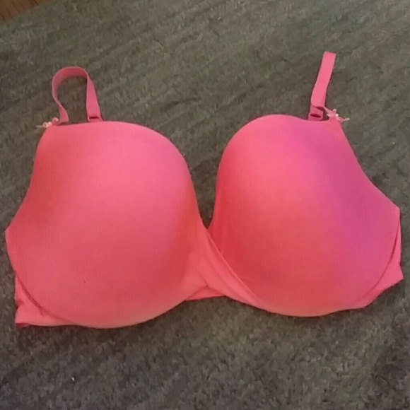 Hot pink lightly padded demi bra
