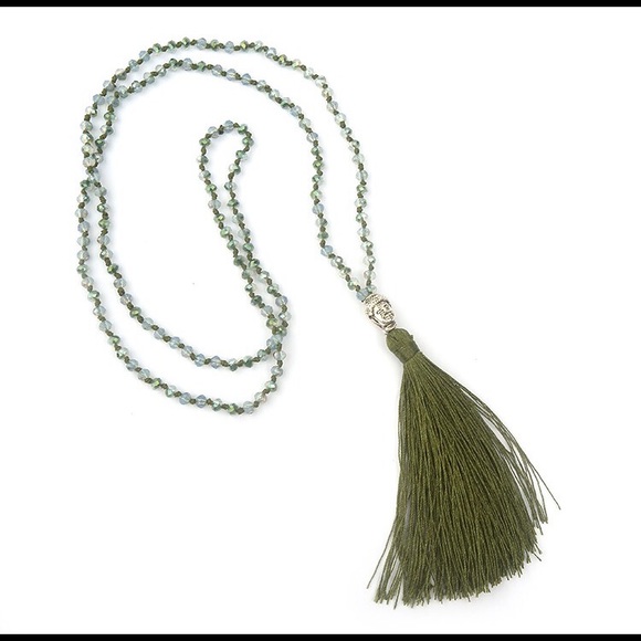 Bohemian Buddha Tassel Necklace