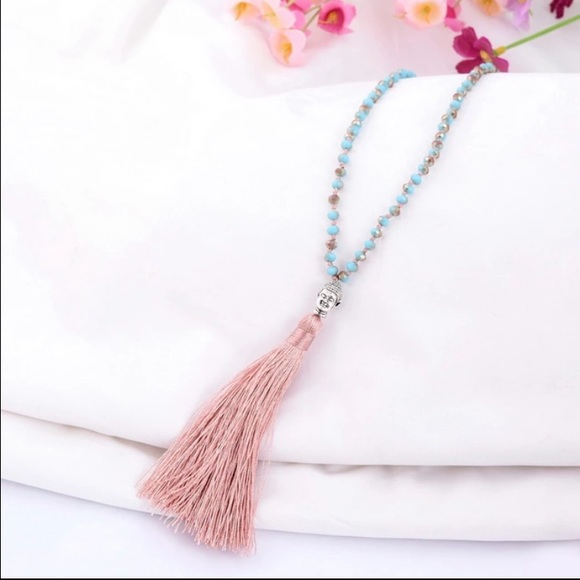 Bohemian Buddha Tassel Necklace