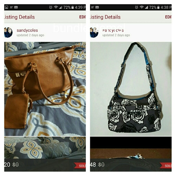 Charming charlie handbag and jujube diaper bag