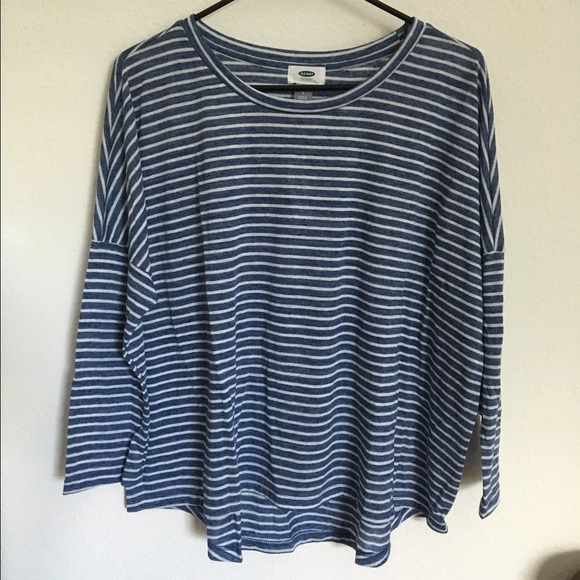 Old Navy Striped Boyfriend Oversized Shirt
