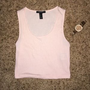 baby pink crop tee from forever 21