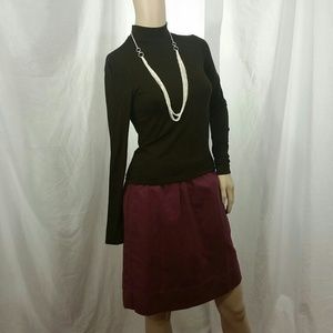 Juicy couture turtle neck blouse top brown M