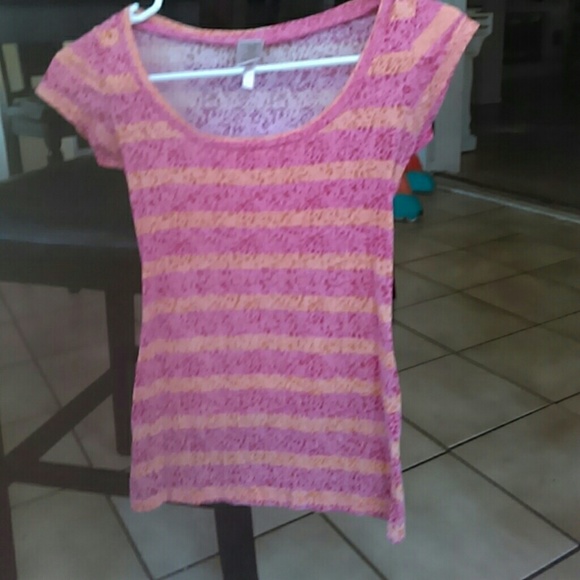 Rue 21 pink and orange top