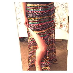 🔸🔹 Tribal Pattern Maxi Skirt 🔹🔸