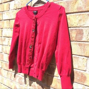 Red Apt 9 cardigan