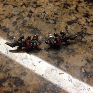Alligator Betsy Johnson earrings