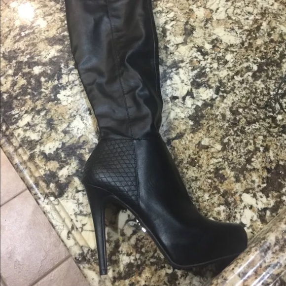 J Lo Sexy Over the Knee Bella Platform boots - Picture 2 of 4