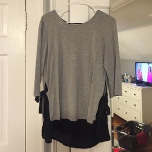 Gray / Black Tunic M