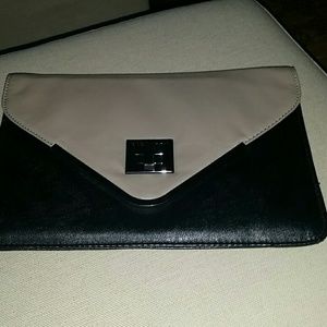 BCBG Generation Clutch Two Tone Gray &Black