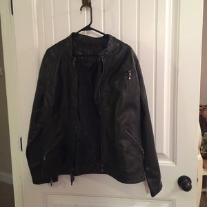 Man made leather jacket