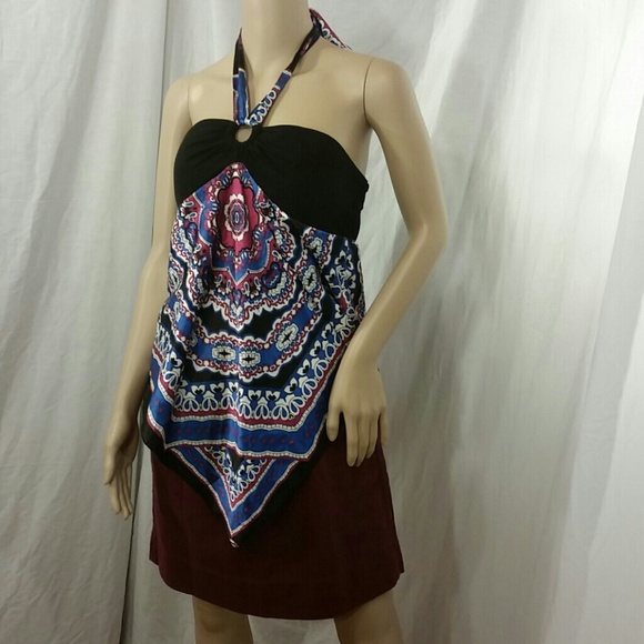 Candies Halter Top Kerchief Blouse Top Silky XL Jr