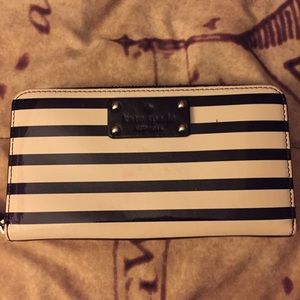 Kate Spade Striped Zip Wallet