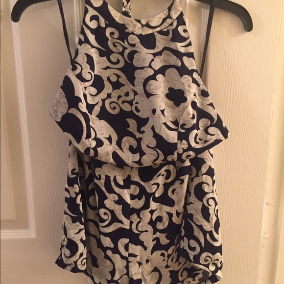 Tobi printed backless romper - Picture 1 of 4